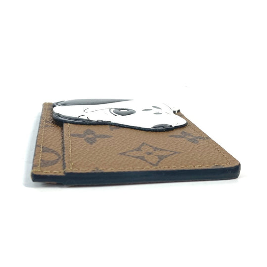 LOUIS VUITTON Card Case M83691 Monogram reverse canvas Brown Monogram reverse Porto cult  Simple Women Used Authentic