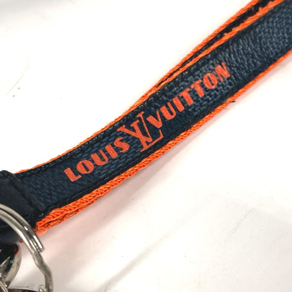 LOUIS VUITTON strap M67773 canvas Navy Damier Cobalt Portocre Lanyard unisex(Unisex) Used Authentic