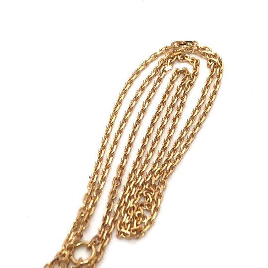 LOUIS VUITTON Necklace Q03276 K18YG, Diamond, Malachite gold Star Blossom BB