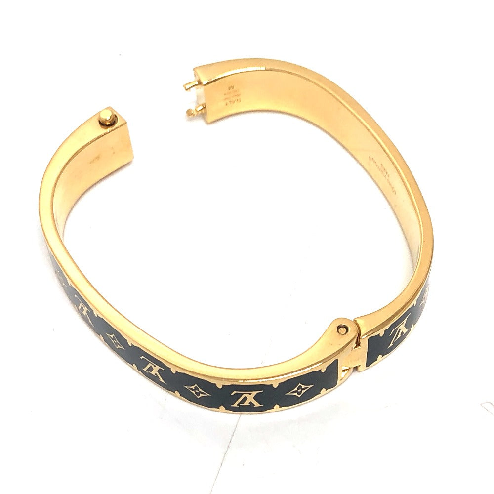 LOUIS VUITTON bracelet M1576M metal black Bracelet - Nano Gram Enamel mens ‚l Used Authentic