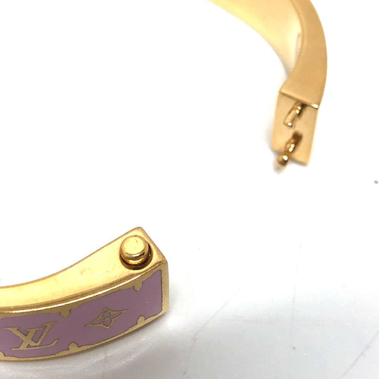 LOUIS VUITTON bracelet ‚l1575‚l metal pink Bracelet - Nano Gram Enamel mens ‚l Used Authentic