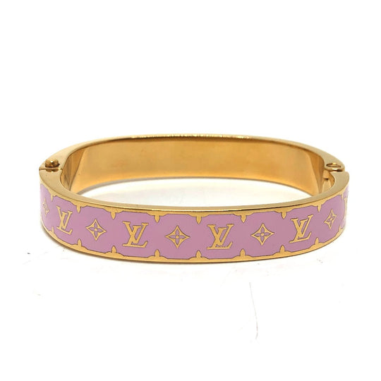 LOUIS VUITTON bracelet ‚l1575‚l metal pink Bracelet - Nano Gram Enamel mens ‚l Used Authentic