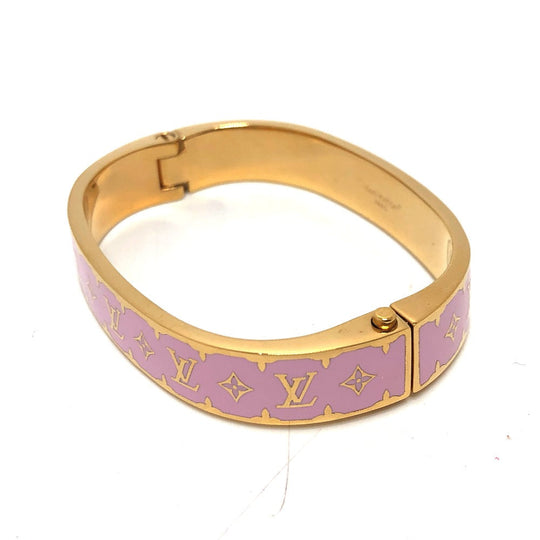 LOUIS VUITTON bracelet ‚l1575‚l metal pink Bracelet - Nano Gram Enamel mens ‚l Used Authentic