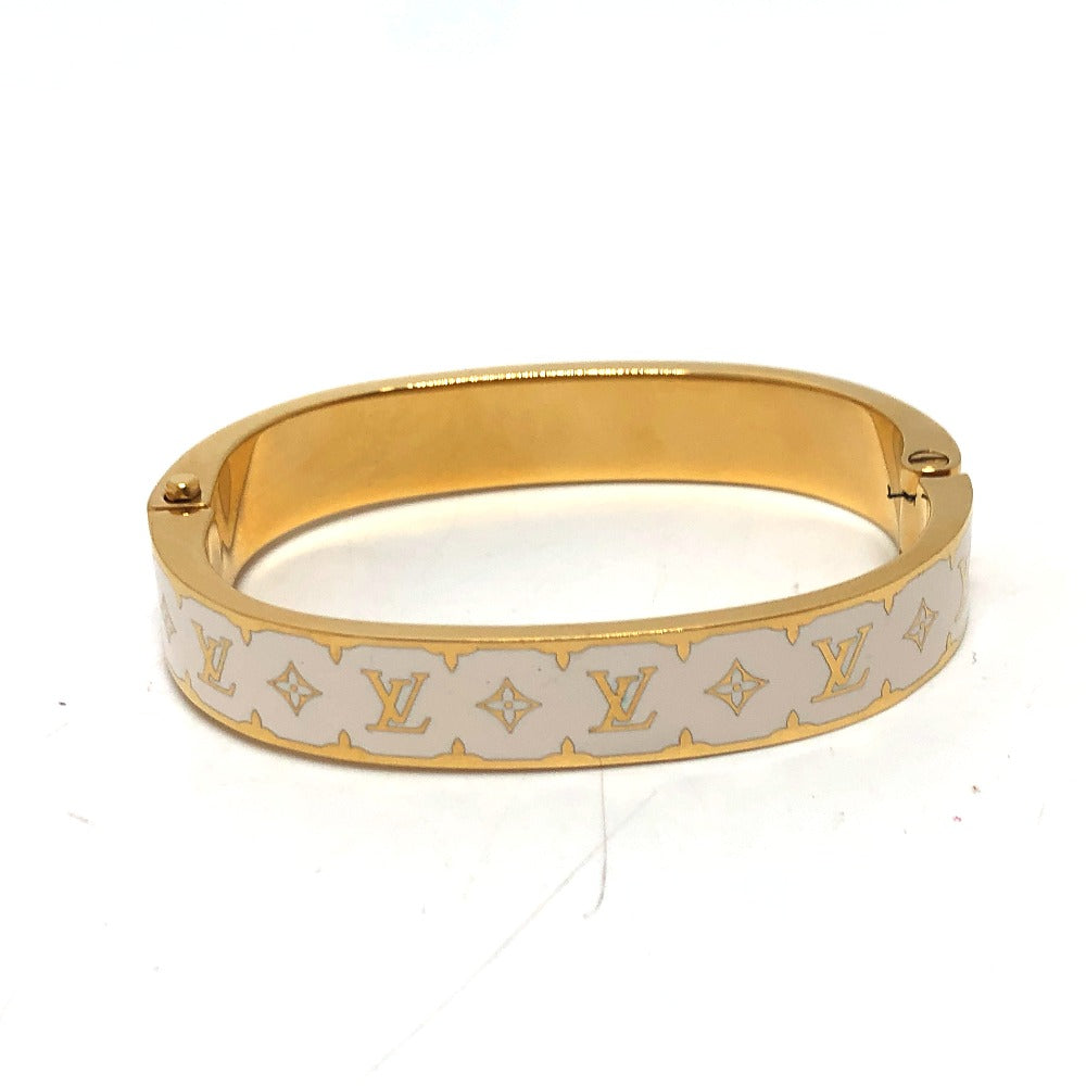 LOUIS VUITTON bracelet M1574M metal white Bracelet - Nano Gram Enamel mens ‚l Used Authentic