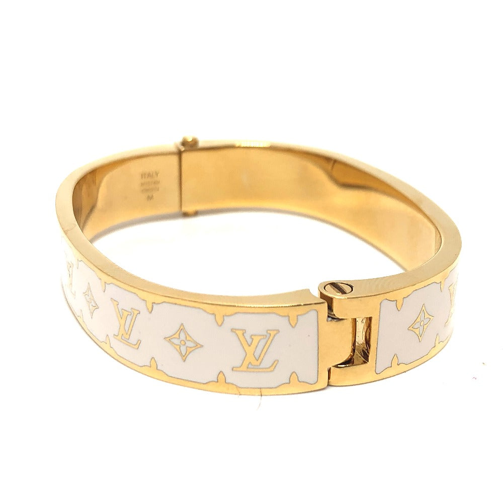 LOUIS VUITTON bracelet M1574M metal white Bracelet - Nano Gram Enamel mens ‚l Used Authentic