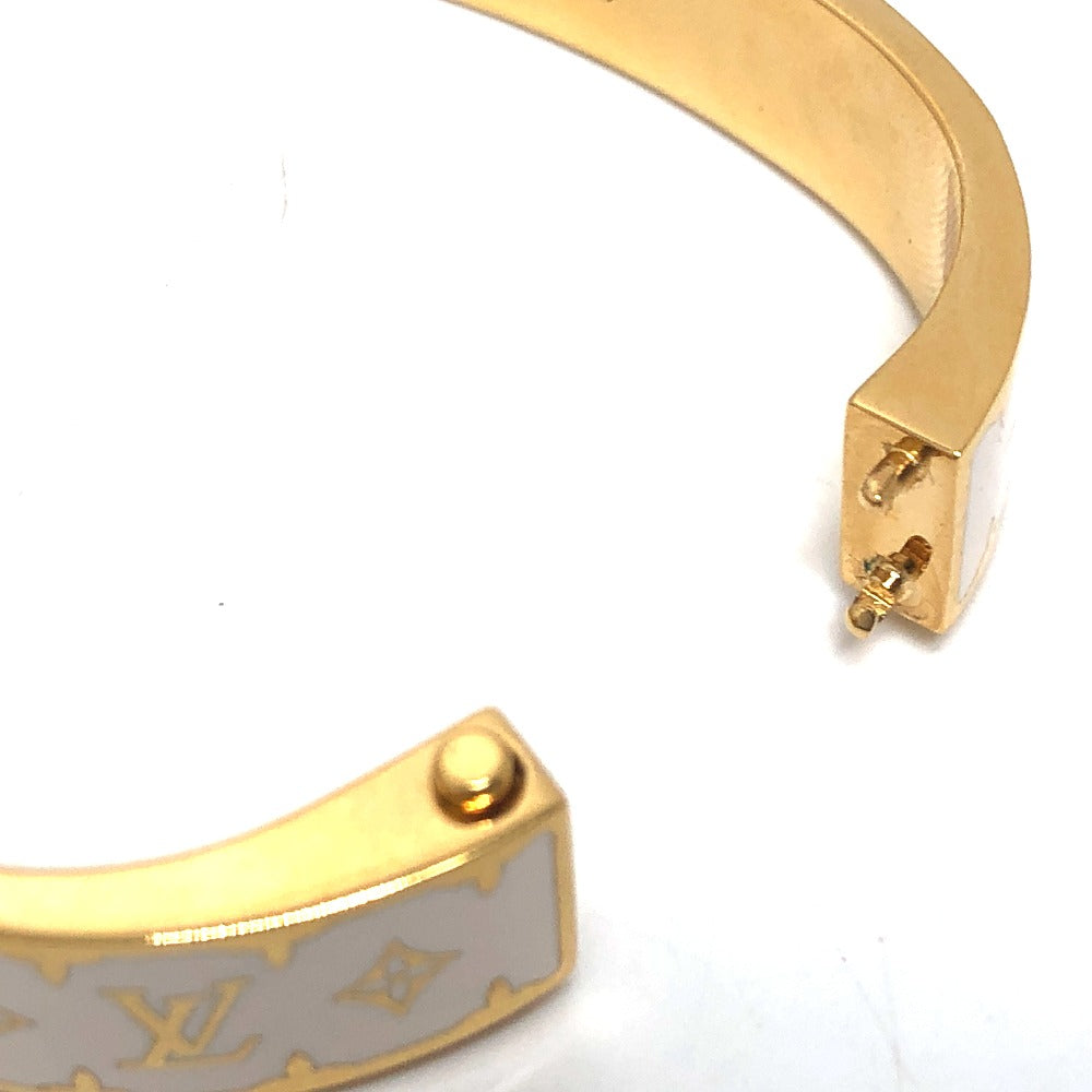 LOUIS VUITTON bracelet M1574M metal white Bracelet - Nano Gram Enamel mens ‚l Used Authentic