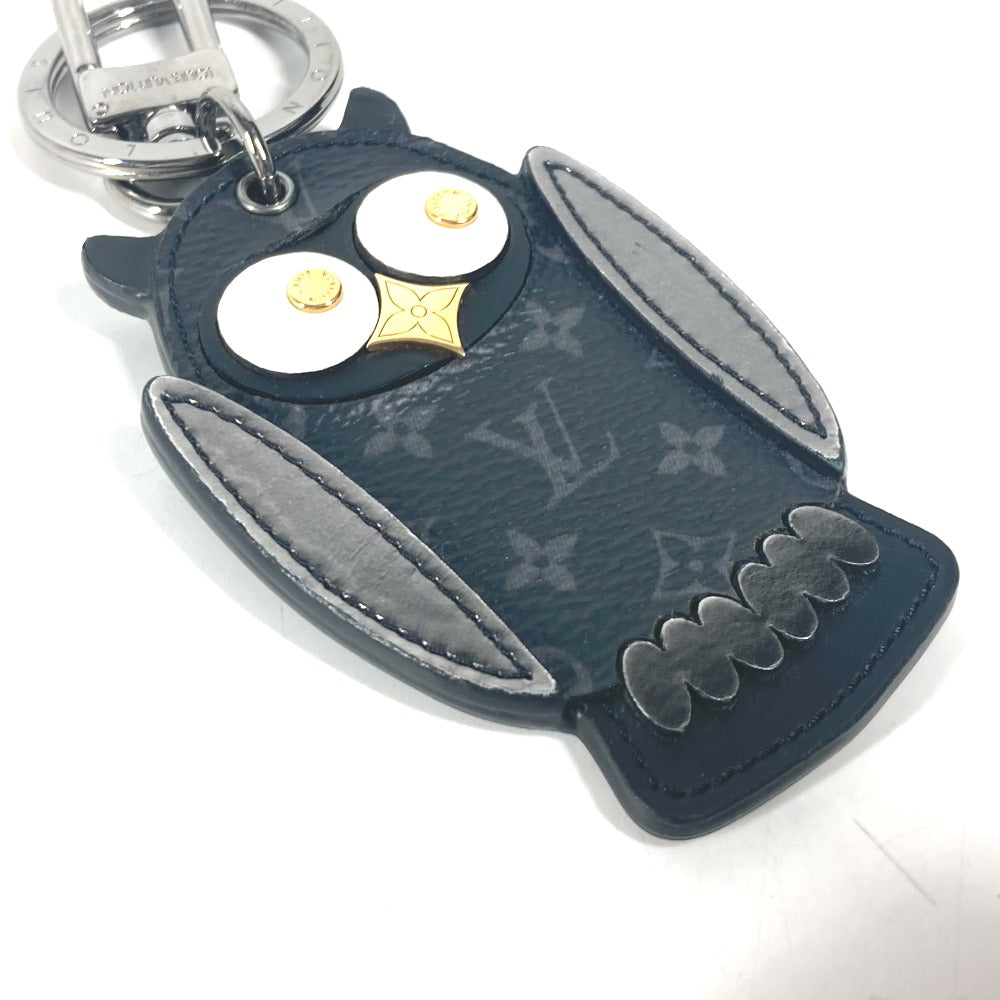 LOUIS VUITTON key ring M69482 Monogram Eclipse Canvas black Monogram Eclipse Portocle Oulu unisex(Unisex) Used Authentic