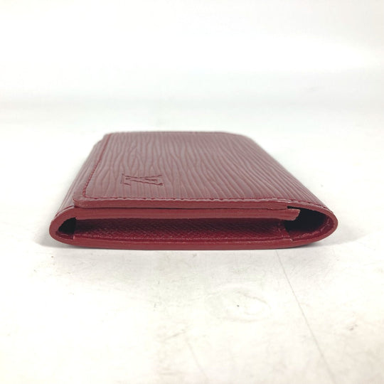 LOUIS VUITTON Card Case M8658M Epi Leather Red Epi Anneveld Cult de Visit Women Used Authentic