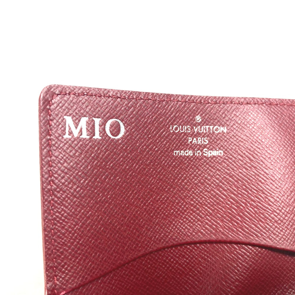 LOUIS VUITTON Card Case M8658M Epi Leather Red Epi Anneveld Cult de Visit Women Used Authentic