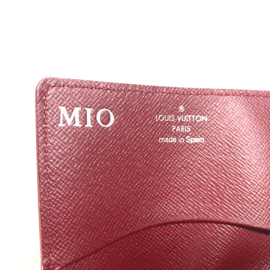 LOUIS VUITTON Card Case M8658M Epi Leather Red Epi Anneveld Cult de Visit Women Used Authentic