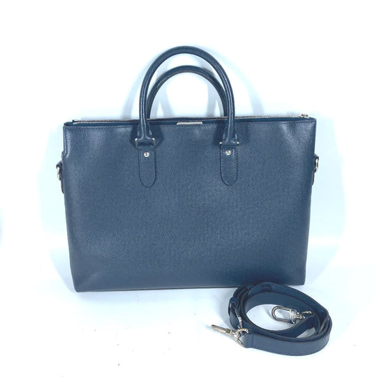 LOUIS VUITTON Business bag M33417�@ Taiga Leather Navy Taiga Anton mens Used Authentic