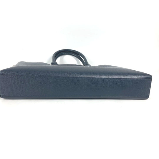LOUIS VUITTON Business bag M33417�@ Taiga Leather Navy Taiga Anton mens Used Authentic