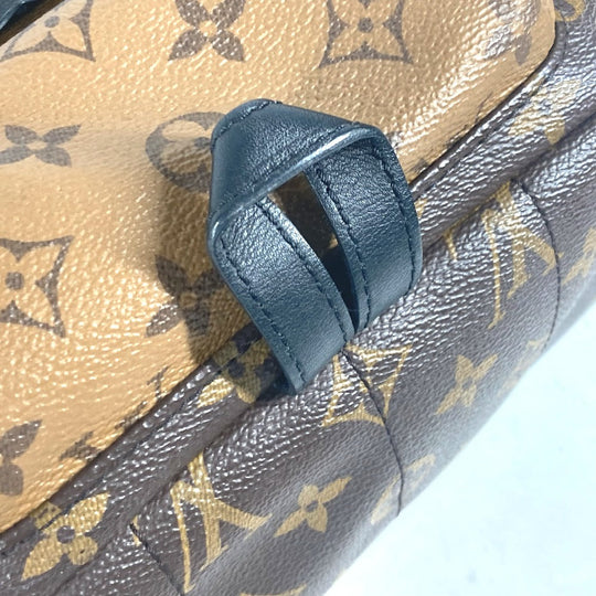 LOUIS VUITTON Backpack M43116 Monogram reverse canvas Brown Monogram reverse Palm Springs Backpack PM Women Used Authentic