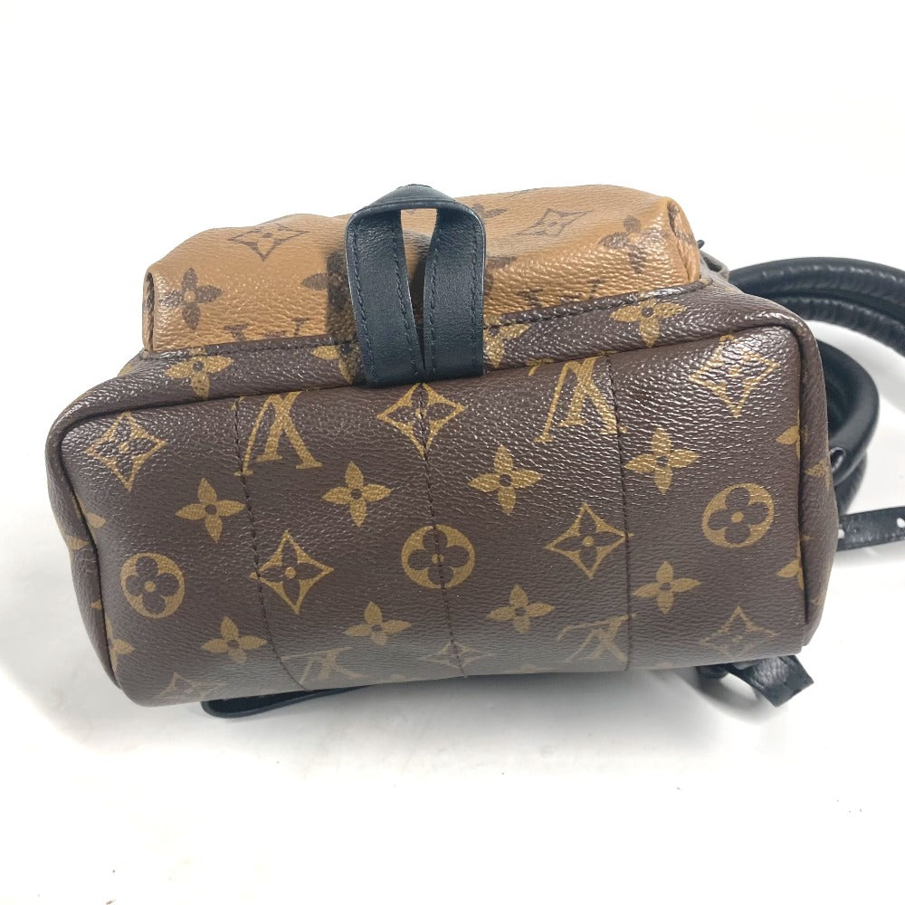 LOUIS VUITTON Backpack M43116 Monogram reverse canvas Brown Monogram reverse Palm Springs Backpack PM Women Used Authentic