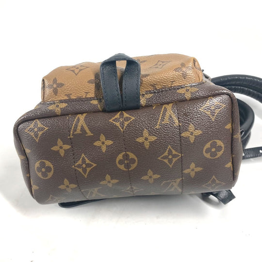 LOUIS VUITTON Backpack M43116 Monogram reverse canvas Brown Monogram reverse Palm Springs Backpack PM Women Used Authentic