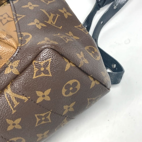 LOUIS VUITTON Backpack M43116 Monogram reverse canvas Brown Monogram reverse Palm Springs Backpack PM Women Used Authentic