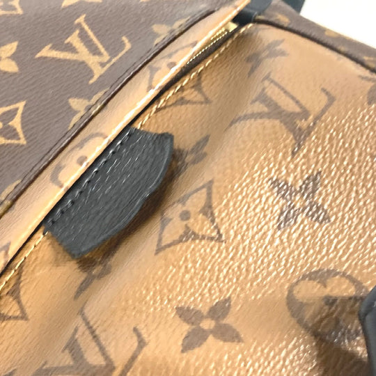 LOUIS VUITTON Backpack M43116 Monogram reverse canvas Brown Monogram reverse Palm Springs Backpack PM Women Used Authentic