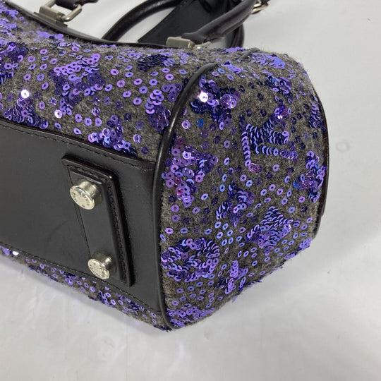 LOUIS VUITTON Handbag M40793 leather purple Sunshine Express Women Used Authentic