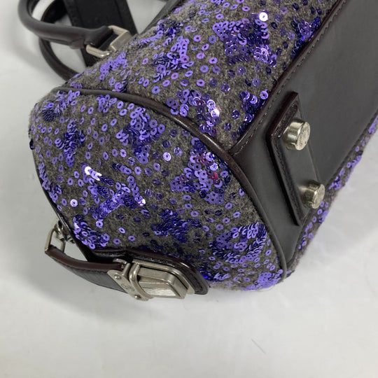 LOUIS VUITTON Handbag M40793 leather purple Sunshine Express Women Used Authentic