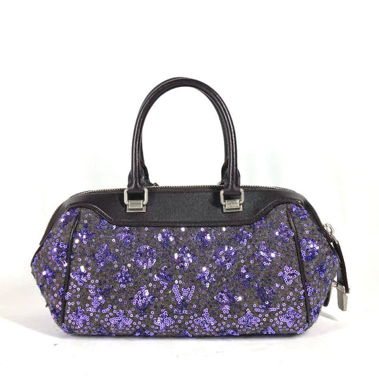 LOUIS VUITTON Handbag M40793 leather purple Sunshine Express Women Used Authentic