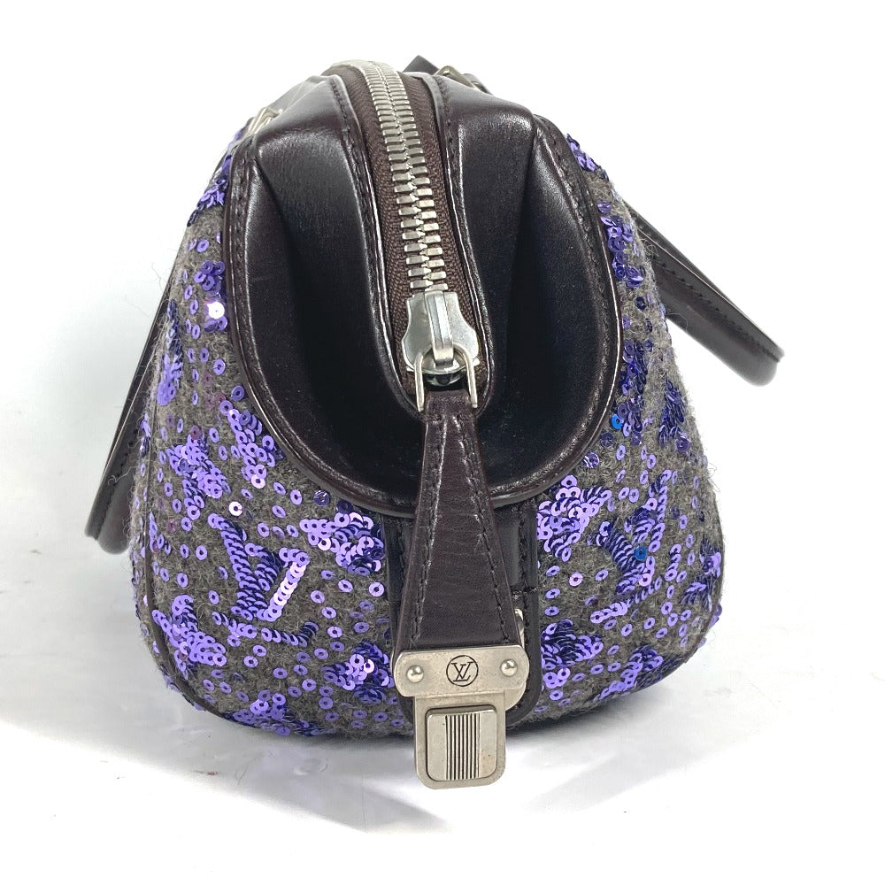LOUIS VUITTON Handbag M40793 leather purple Sunshine Express Women Used Authentic