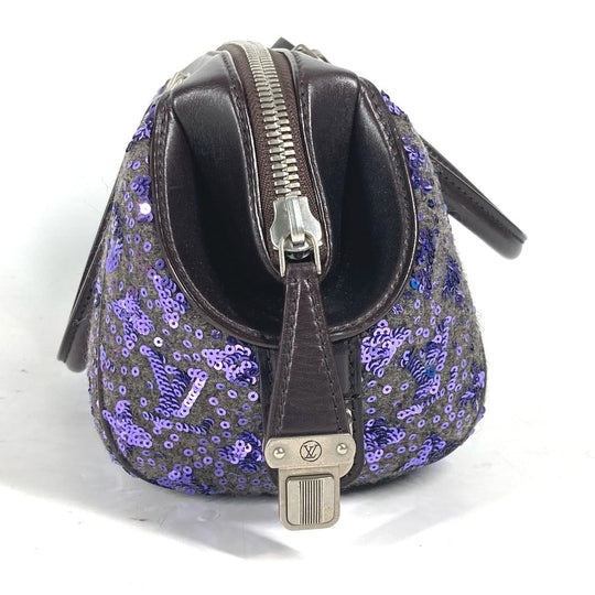 LOUIS VUITTON Handbag M40793 leather purple Sunshine Express Women Used Authentic