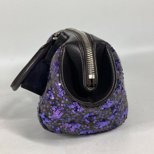 LOUIS VUITTON Handbag M40793 leather purple Sunshine Express Women Used Authentic