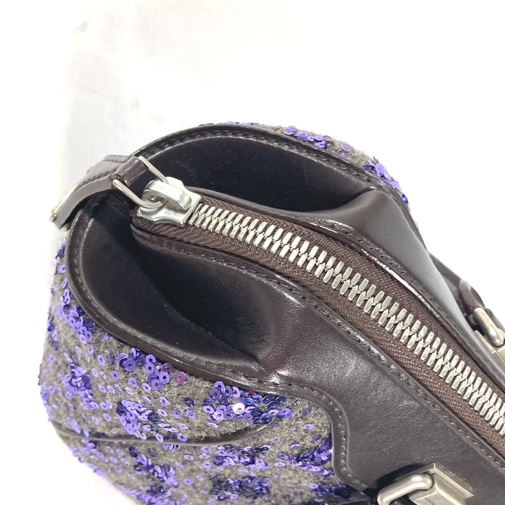 LOUIS VUITTON Handbag M40793 leather purple Sunshine Express Women Used Authentic