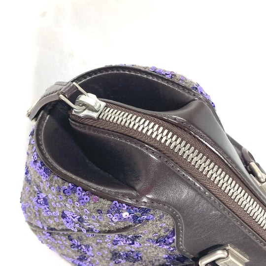 LOUIS VUITTON Handbag M40793 leather purple Sunshine Express Women Used Authentic