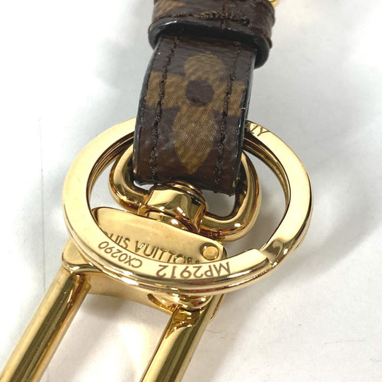 LOUIS VUITTON key ring MP2912 Monogram canvas, leather Brown Monogram Bijou Sac Tag Game On Card Women Used Authentic