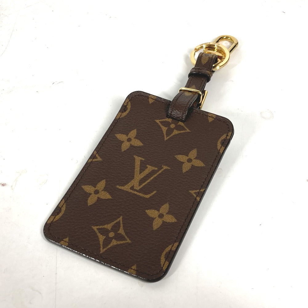 LOUIS VUITTON key ring MP2912 Monogram canvas, leather Brown Monogram Bijou Sac Tag Game On Card Women Used Authentic
