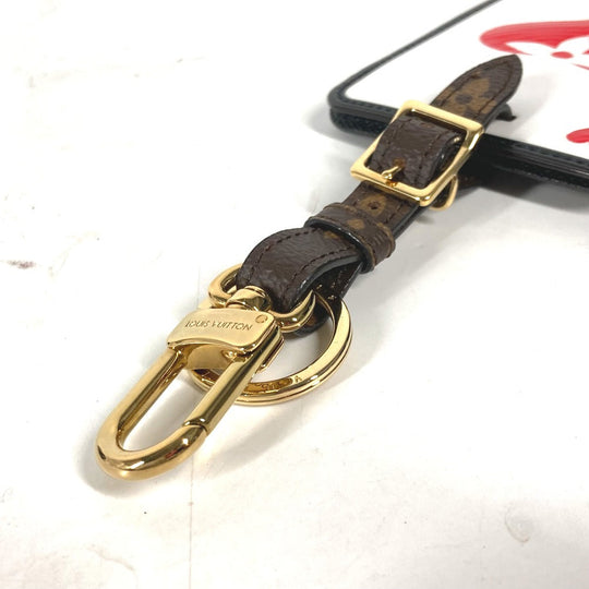 LOUIS VUITTON key ring MP2912 Monogram canvas, leather Brown Monogram Bijou Sac Tag Game On Card Women Used Authentic