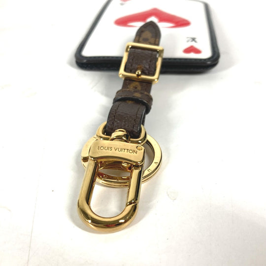 LOUIS VUITTON key ring MP2912 Monogram canvas, leather Brown Monogram Bijou Sac Tag Game On Card Women Used Authentic