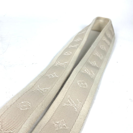 LOUIS VUITTON belt M6973W Canvas / leather white Santur Fortune Monogram unisex(Unisex) 80 Used Authentic