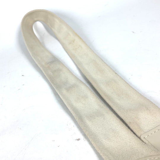 LOUIS VUITTON belt M6973W Canvas / leather white Santur Fortune Monogram unisex(Unisex) 80 Used Authentic