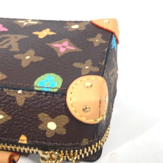LOUIS VUITTON key ring M01943 Canvas / leather multicolor Pouch Monogram Craggy Trunk unisex(Unisex) Used Authentic