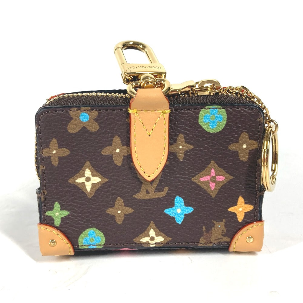 LOUIS VUITTON key ring M01943 Canvas / leather multicolor Pouch Monogram Craggy Trunk unisex(Unisex) Used Authentic