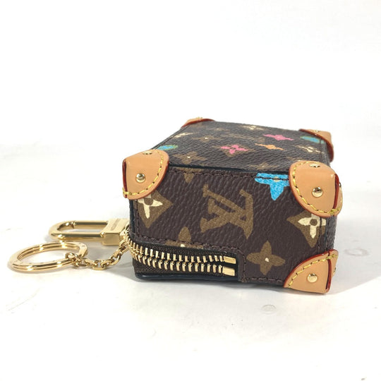 LOUIS VUITTON key ring M01943 Canvas / leather multicolor Pouch Monogram Craggy Trunk unisex(Unisex) Used Authentic