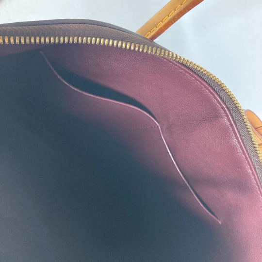 LOUIS VUITTON Handbag M40606 Monogram canvas Brown Monogram LockitMM Women Used Authentic