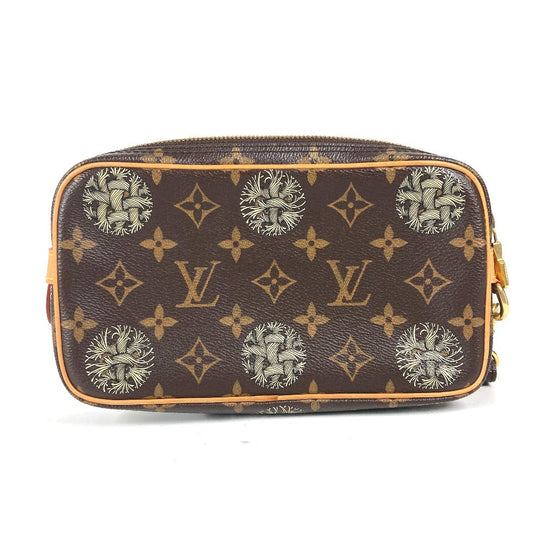 LOUIS VUITTON business bag M61323 Monogram canvas Brown Monogram Christopher Nemeth Pochette Volga mens Used Authentic