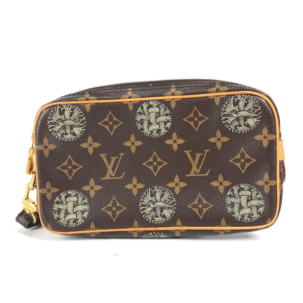 LOUIS VUITTON business bag M61323 Monogram canvas Brown Monogram Christopher Nemeth Pochette Volga mens Used Authentic