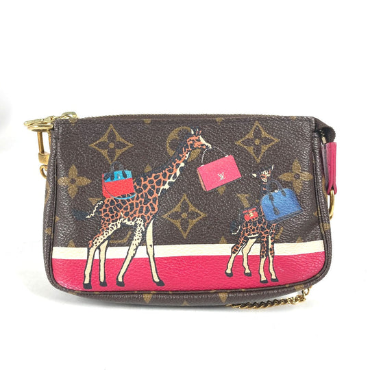 LOUIS VUITTON Handbag M62087 Monogram canvas Brown Monogram Mini pochette Accessoires Women Used Authentic