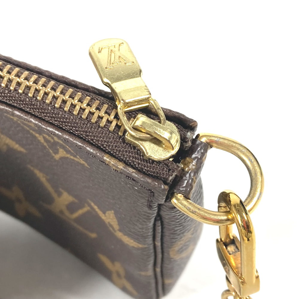 LOUIS VUITTON Handbag M62087 Monogram canvas Brown Monogram Mini pochette Accessoires Women Used Authentic