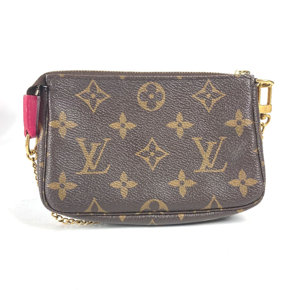 LOUIS VUITTON Handbag M62087 Monogram canvas Brown Monogram Mini pochette Accessoires Women Used Authentic