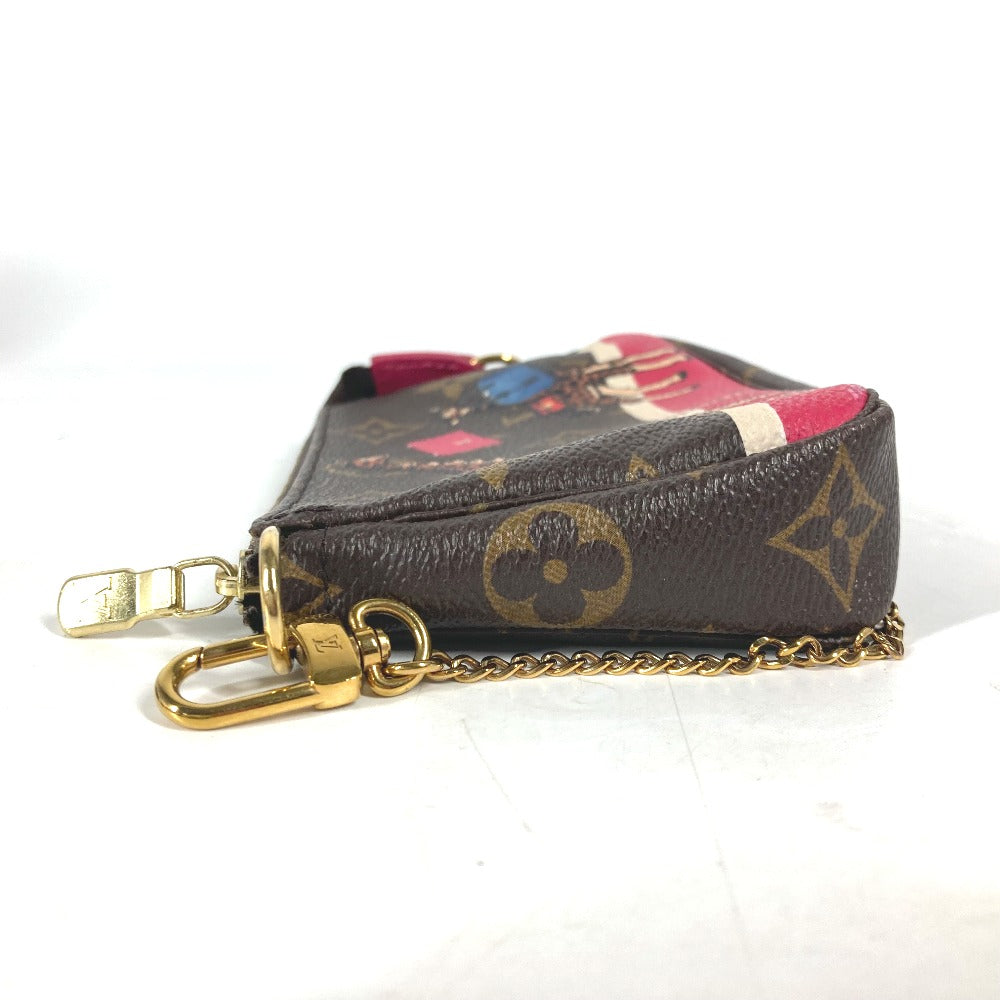 LOUIS VUITTON Handbag M62087 Monogram canvas Brown Monogram Mini pochette Accessoires Women Used Authentic