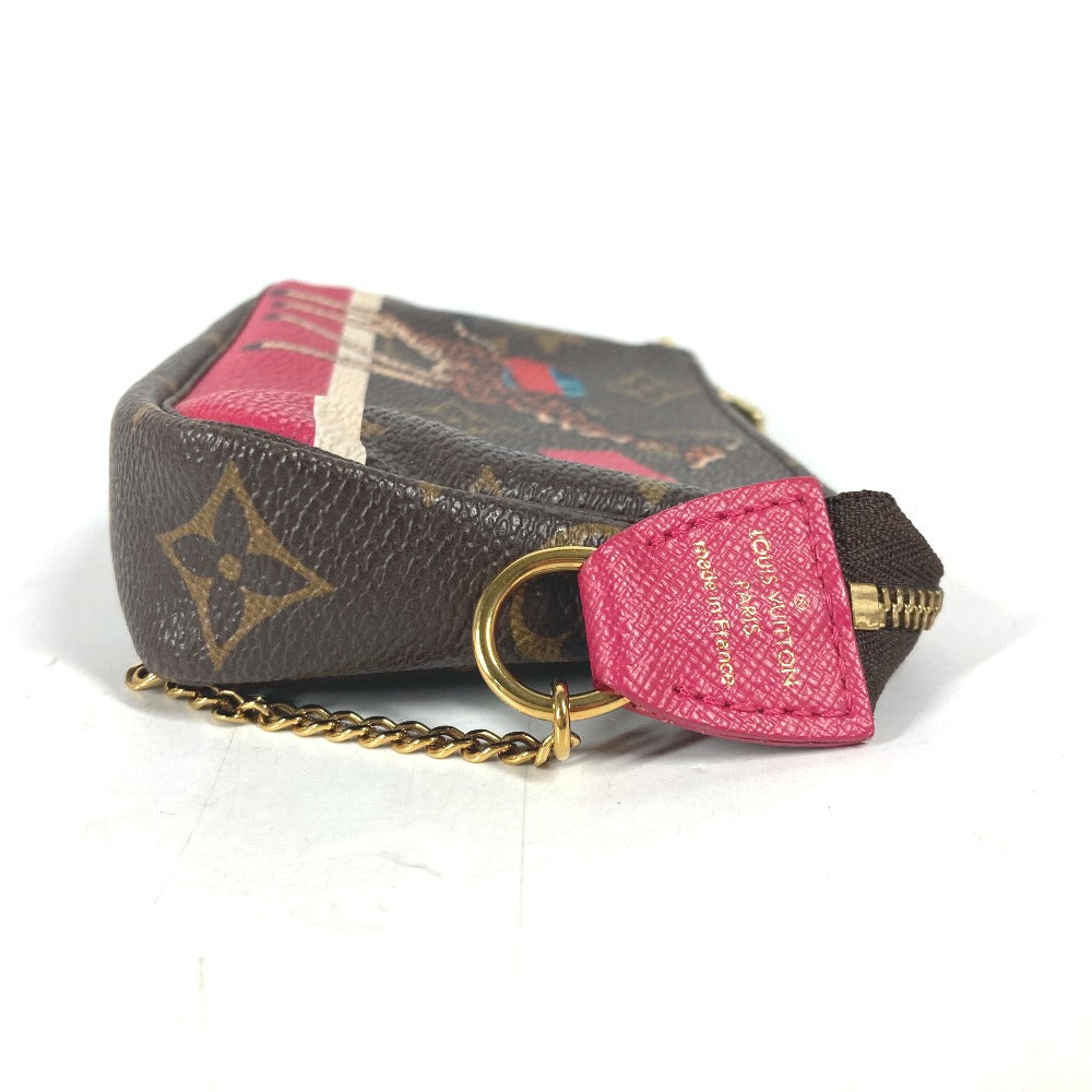 LOUIS VUITTON Handbag M62087 Monogram canvas Brown Monogram Mini pochette Accessoires Women Used Authentic