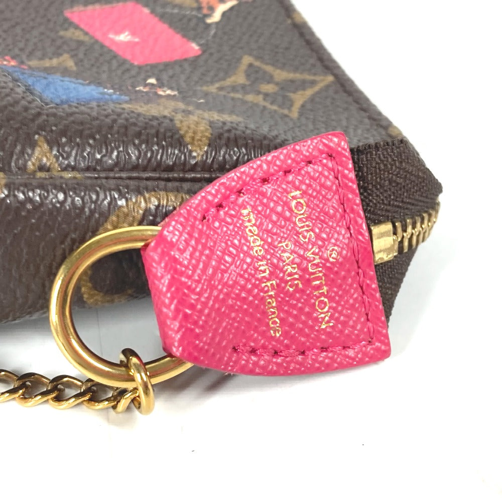 LOUIS VUITTON Handbag M62087 Monogram canvas Brown Monogram Mini pochette Accessoires Women Used Authentic