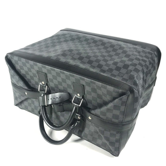 LOUIS VUITTON Boston Duffel bag N41161 Damier Grafitto Canvas black Damier Grafitte Grimo mens Used Authentic