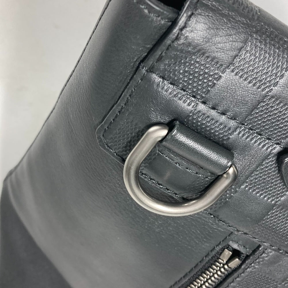 LOUIS VUITTON Handbag N41479 Damier Anfini Leather black Damier Anfini loft mens Used Authentic
