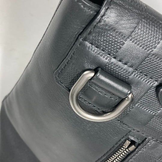 LOUIS VUITTON Handbag N41479 Damier Anfini Leather black Damier Anfini loft mens Used Authentic